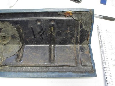 1968-69 Dodge or Plymouth B-Body Blue Non Rally Glove Box Door- Mopar Used