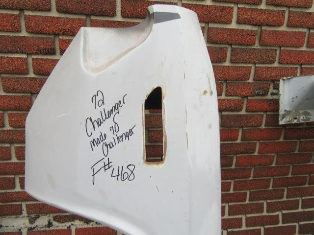 1972 Dodge Challenger Driver's Side Modified Fender F # 468 E-Body Mopar Used