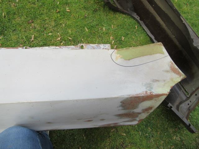 1972 Dodge Challenger Driver's Side Modified Fender F # 468 E-Body Mopar Used