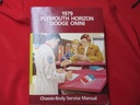 1979 Plymouth Horizon Dodge Omni Chassis-Body Service Man. #81-270-9003