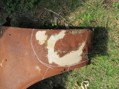 Used 1964 Dodge Driver's Side Fender F # 186 Mopar