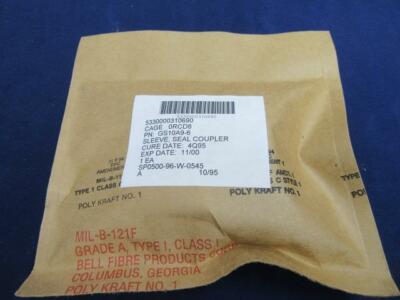 100 Aviation Coupler Seal Sleeves GS10A9, Military PolyKraft Bag 5330000310690