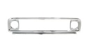 Grille Shell - w/ Headlamp Bezels - Chrome Steel - 71-72 Chevy C/K Pickup Blazer Suburban