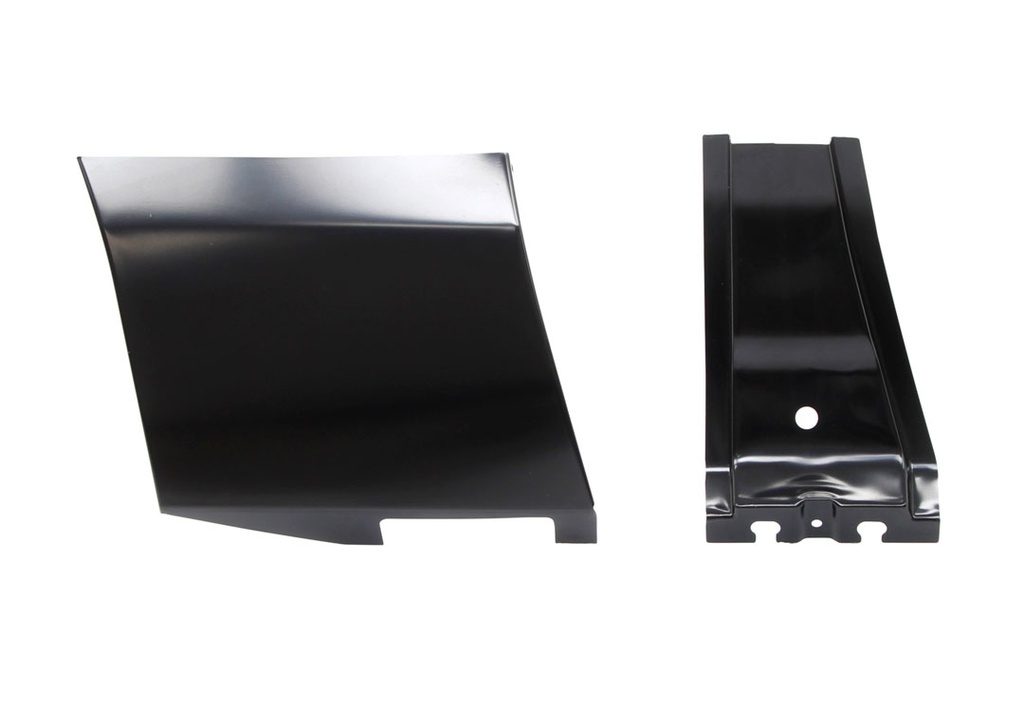 Front Fender Lower Rear Repair Panel w/ Brace - LH - 70-74 Barracuda