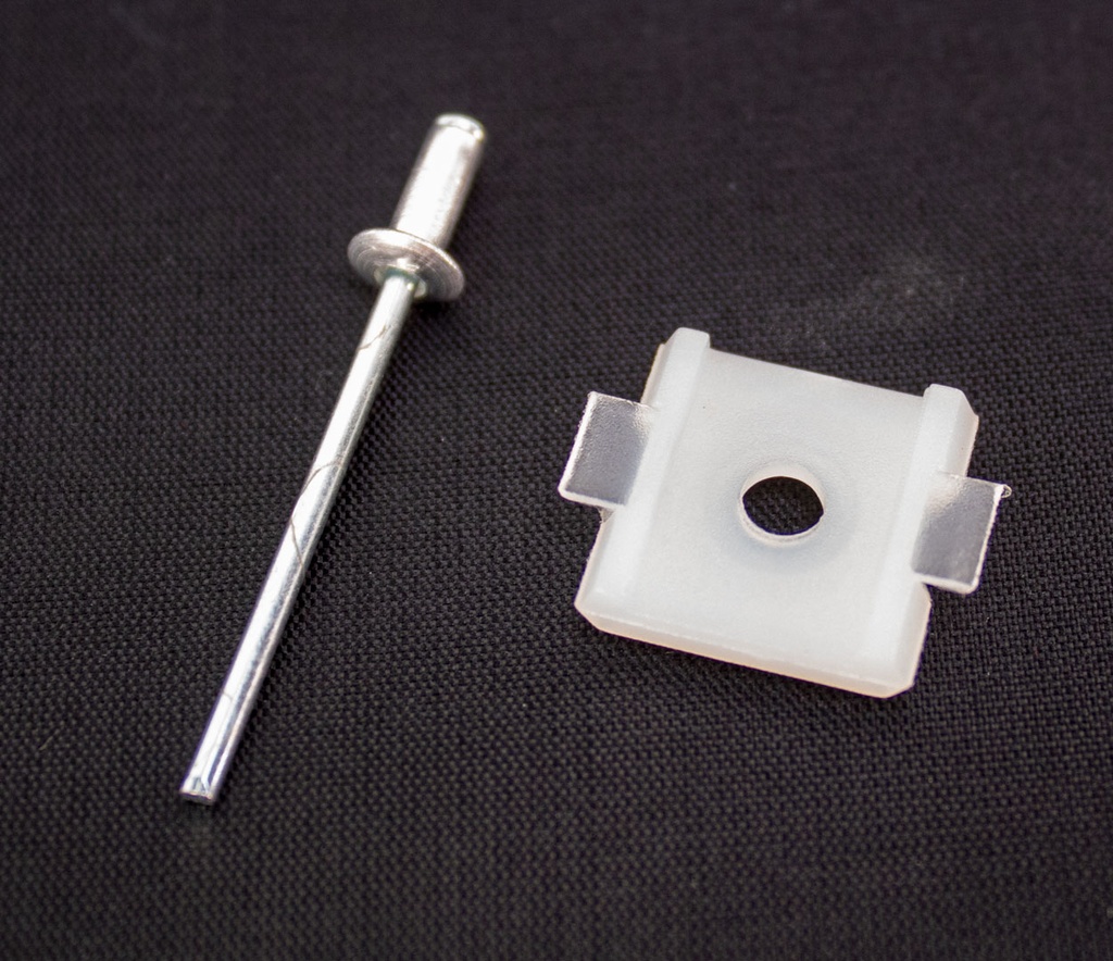 Rear Cab Molding Clip with Rivet - 67-72 F100 F250