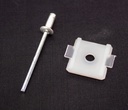 Rear Cab Molding Clip with Rivet - 67-72 F100 F250