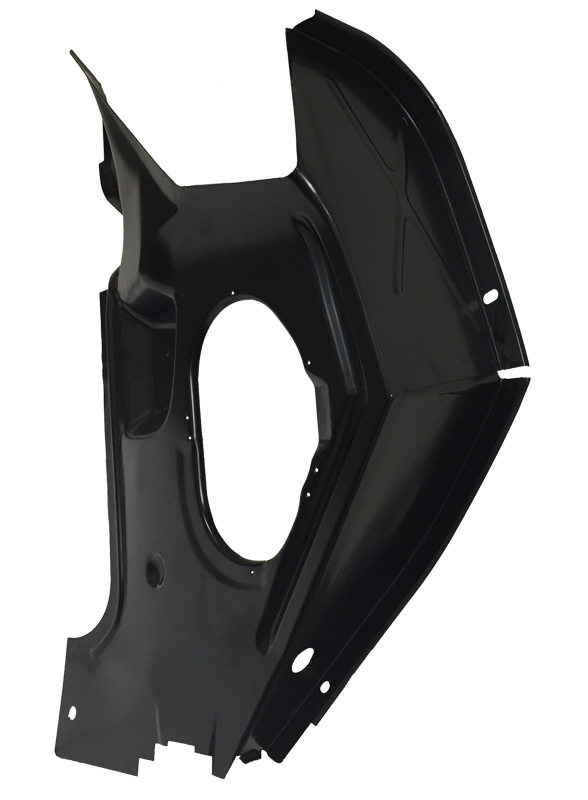 Cowl Side Hinge Panel - LH - 64-67 Chevelle El Camino A-Body - with AC