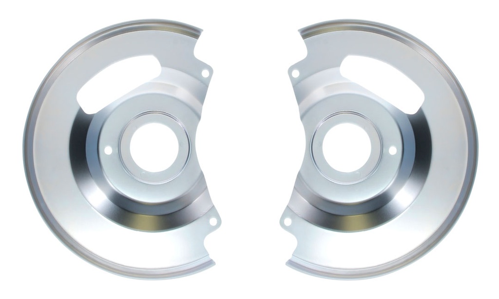 Disc Brake Dust Shields - LH/RH Pair - 71-87 Chevy GMC Fullsize Truck 1/2 Ton 2WD; 73-91 Blazer Jimmy Suburban 1/2 Ton 2WD