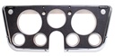 Dash Bezel w/ Gauges - Black / Chrome - 69-72 Chevy GMC C/K Truck