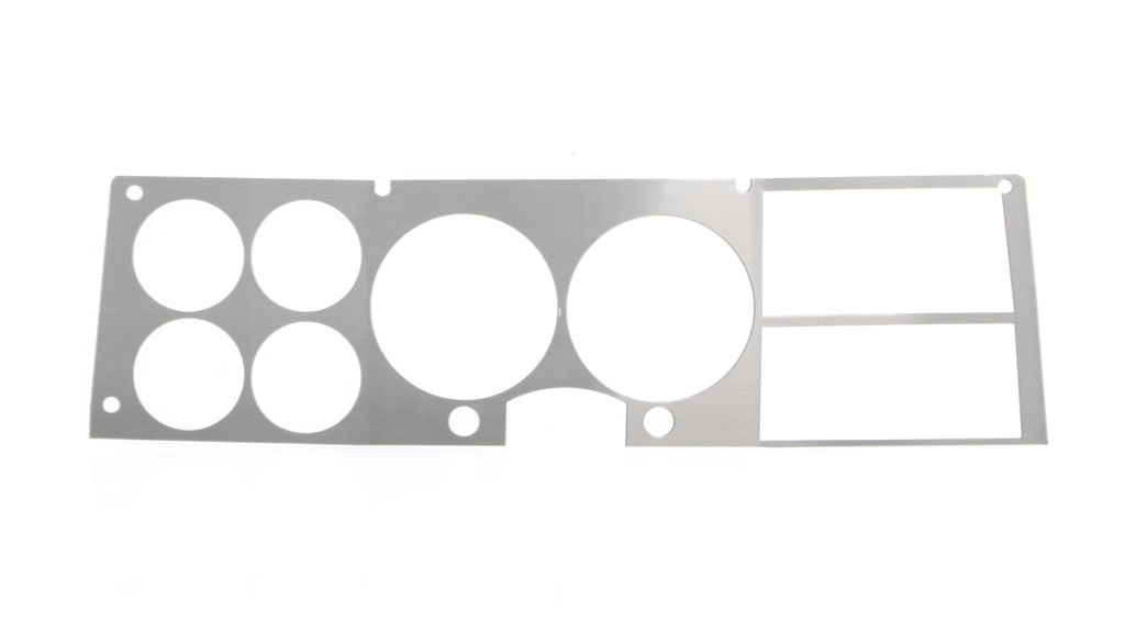 Dash Bezel Trim - Brushed Aluminum - 81-91 Chevy GMC C/K Pickup Truck Blazer Jimmy Suburban