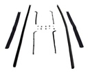 Front Door Window Channel Seal Kit (8pcs, Glass Runs, Beltlines, Division Bar Felts) - 55-59 Chevy GMC Pickup ('55 2nd Series)