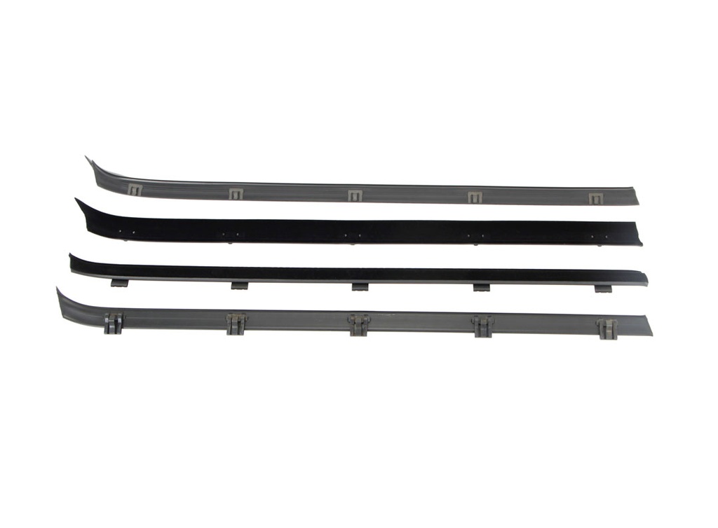 Front Door Beltline Window Felts (4pcs) - 73-76 Chevy GMC C/K Pickup Blazer Jimmy Suburban
