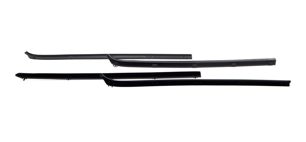 Front Door Window Seal Kit (4pcs) - 80-93 Dodge Truck; 80-93 Ramcharger