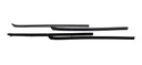 Front Door Window Seal Kit (4pcs) - 80-93 Dodge Truck; 80-93 Ramcharger