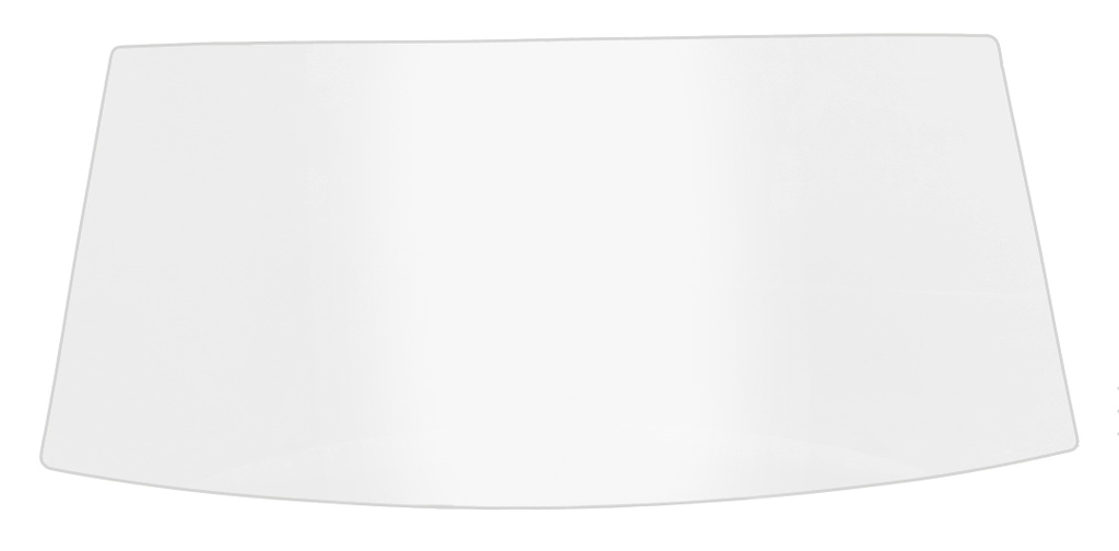 Back Glass - Clear - 66-67 Dodge Plymouth B-Body 2DR Hardtop