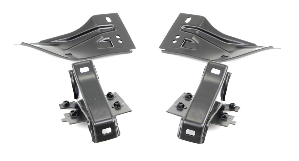 Rear Bumper Bracket Set - Inner & Outer (4pcs) - 68-69 Fairlane Torino