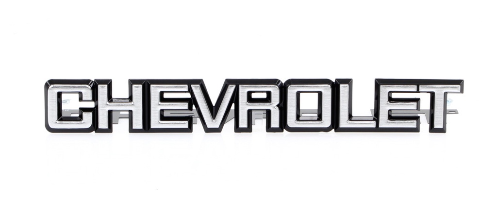 Tailgate Emblem - "Chevrolet" - 81-87 Chevy C/K Fleetside Pickup; 81-91 Blazer Suburban
