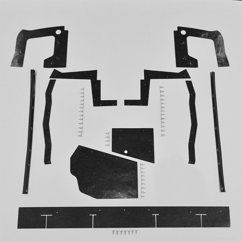 Mega Splash Shield Set (Manual Trans) - 67 Dodge Charger