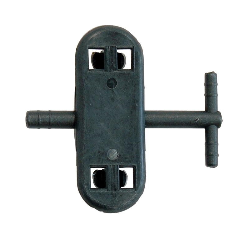 Washer Hose T Connector (Black) - 70-74 E-Body; 71-74 B-Body