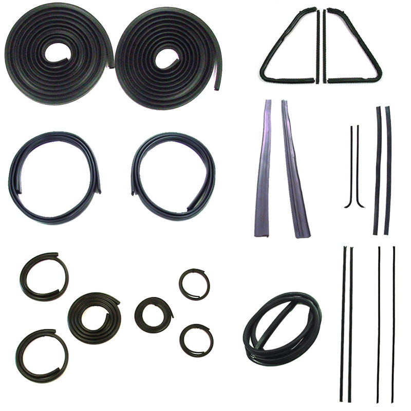 Weatherstrip Kit, Full, w/o Reveal Trim Groove - 51-53 Chevy GMC Truck