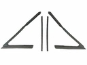 66-67 Chevelle GTO Cutlass Skylark Sedan Vent Window Weatherstrips - LH & RH (Sold as a Pair)