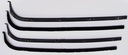 Beltline Molding Kit - Black (4pcs) - 67-70 F-Series Pickup