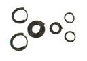 Back Glass Gasket Seal Set w/ Black Lockstrip - (6pcs Center & Corners) - 47-55 Chevy GMC C/K Truck (Small Back Glass)