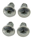 Rear Quarter Window U-Jamb Seal Screws Set (4pcs) - 67-69 Camaro Firebird; 64-72 Chevelle