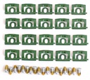 Back Glass Molding Clips & Screw Set