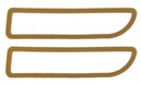 Park Lamp Lens Gaskets - Pair - 70-73 Camaro (Standard)