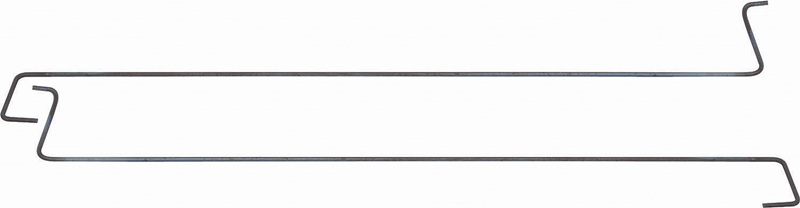 Trunk Lid Torque Rods - 2 Piece Set - 68-69 Dodge B-Body (Hardtop)