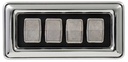 Power Window Switch - 4 Concave Buttons - 69-77 B-Body; 70-71 E-Body