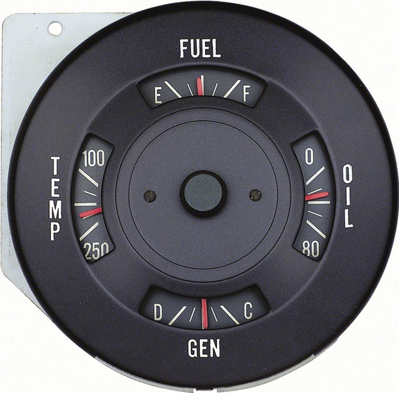 Instrument Gauge Cluster - 4 Gauge - 68 Firebird