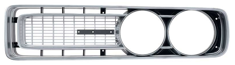 Front Grille - LH - Silver - 71 Charger