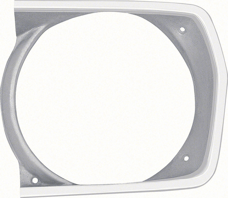 Headlamp Bezel - Argent Silver - LH - 71-72 Plymouth A-Body
