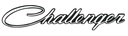 Trunk Lid or Fender or Quarter Panel Emblem - Adhesive Backed - 70-74 Challenger