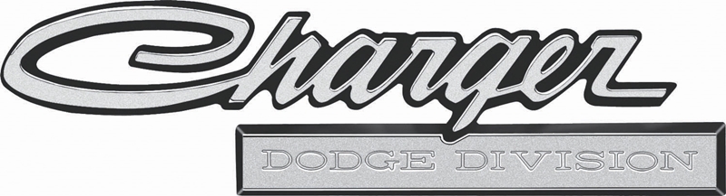 Trunk Emblem "Charger DODGE DIVISION" - 71 Charger
