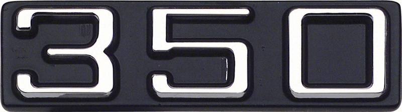 Fender Emblem - "350" - LH or RH (Sold Each) - 70-75 Camaro