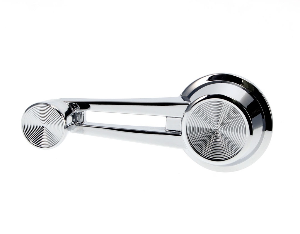 Window Crank Handle - Double Arm Clear Knob - LH or RH - 64 Chevelle Malibu El Camino