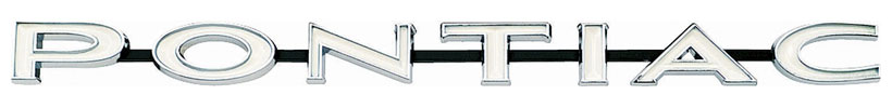 Grille Emblem - "PONTIAC" - 67-69 Firebird