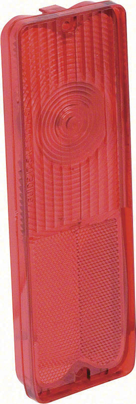 Taillight Lens - Red - LH or RH - 67-72 Chevy GMC C/K Fleetside Pickup; 69-72 Blazer; 70-72 Jimmy