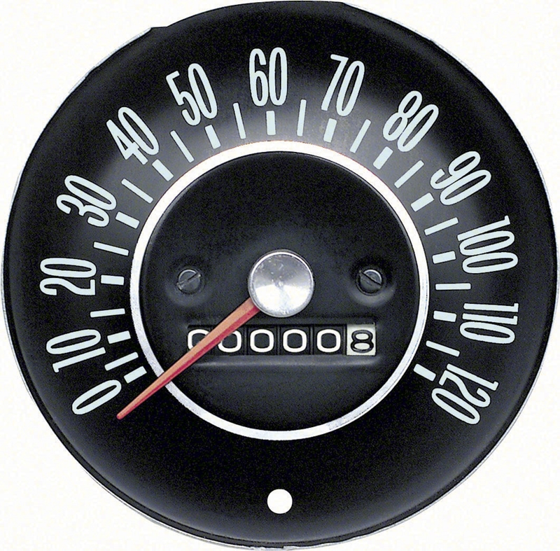 Speedometer - 120 MPH - 62-64 Chevy II Nova