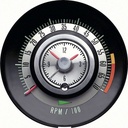 Tachometer - 6000 Redline Tic-Toc - 68 Camaro