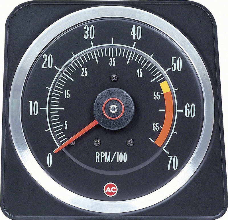 Tachometer - 5500 Red Line (396/325 HP & 396/350 HP 5" X 7") - 69 Camaro