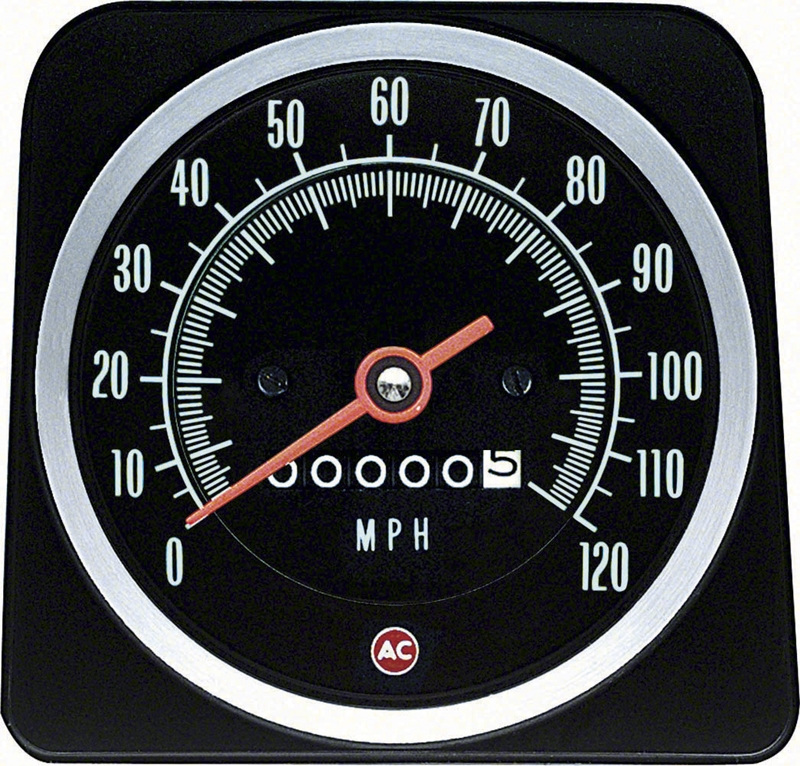 Speedometer - 120 MPH without Speed Warning - 69 Camaro