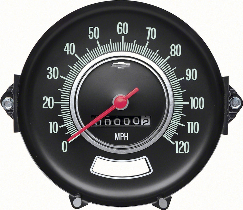 Speedometer - 120 MPH without Speed Warning - 69 Chevelle El Camino