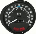 Speedometer - 160 MPH with Seat Belt Warning - 70-74 Firebird