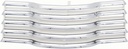 Grille Assembly - Chrome with White Brackets - 47-53 Chevy Truck