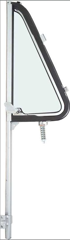 Vent Window Assembly Chrome/Clear Glass - LH - 64-66 Chevy / GMC Truck