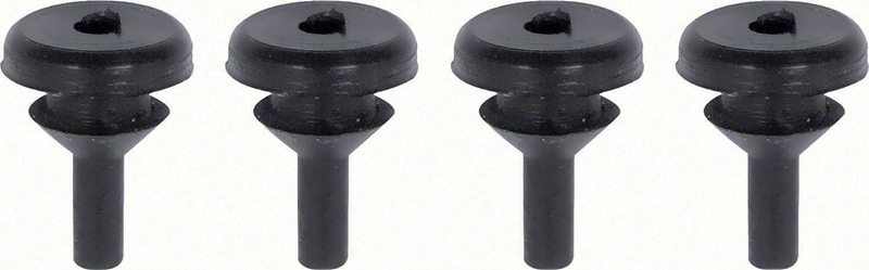 Rear License Plate Bumpers - 4 Piece Set - 62-65 Chevy II  Nova